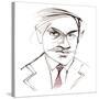 Othmar Schoeck, Swiss composer and conductor, caricature-Neale Osborne-Stretched Canvas