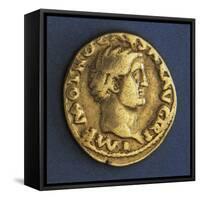 Otho Aureus Bearing Image of Emperor, 69 Ad, Recto, Roman Coins Ad-null-Framed Stretched Canvas