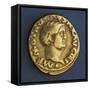 Otho Aureus Bearing Image of Emperor, 69 Ad, Recto, Roman Coins Ad-null-Framed Stretched Canvas