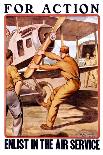For Action, Enlist in the Air Service-Otho Cushing-Art Print