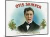 Otis Skinner Brand Cigar Box Label-Lantern Press-Mounted Art Print