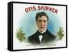 Otis Skinner Brand Cigar Box Label-Lantern Press-Framed Stretched Canvas