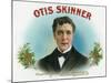 Otis Skinner Brand Cigar Box Label-Lantern Press-Mounted Art Print