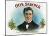 Otis Skinner Brand Cigar Box Label-Lantern Press-Mounted Art Print