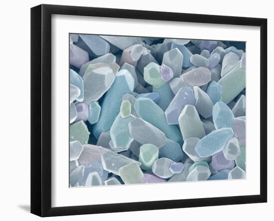 Otoliths from the Inner Ear of a Rabbit-Micro Discovery-Framed Premium Photographic Print