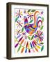 Otomi Bird I-Regina Moore-Framed Art Print