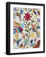 Otomi Embroidery I-Chariklia Zarris-Framed Art Print