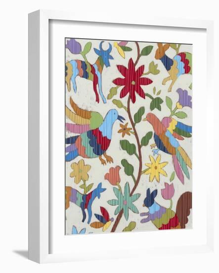 Otomi Embroidery I-Chariklia Zarris-Framed Art Print