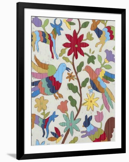 Otomi Embroidery I-Chariklia Zarris-Framed Art Print