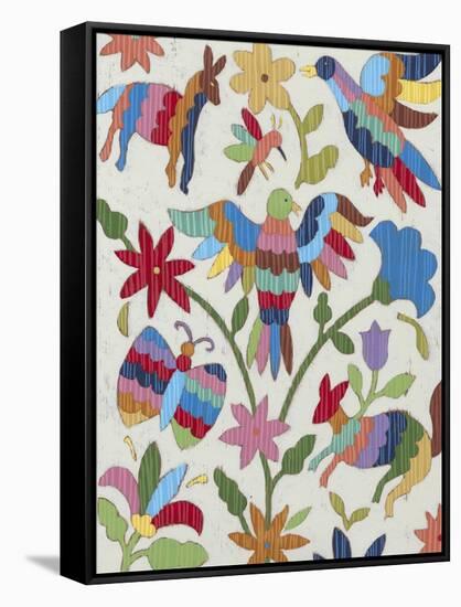 Otomi Embroidery II-Chariklia Zarris-Framed Stretched Canvas