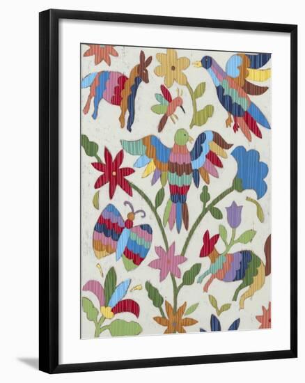 Otomi Embroidery II-Chariklia Zarris-Framed Art Print