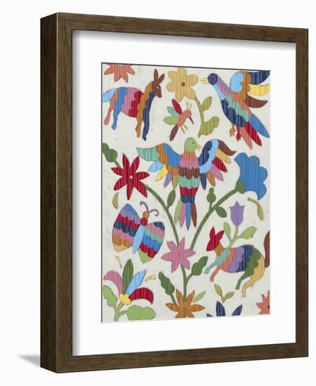 Otomi Embroidery II-Chariklia Zarris-Framed Art Print