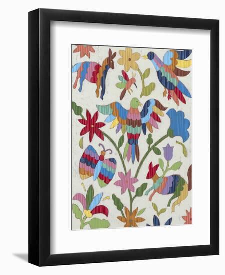 Otomi Embroidery II-Chariklia Zarris-Framed Art Print