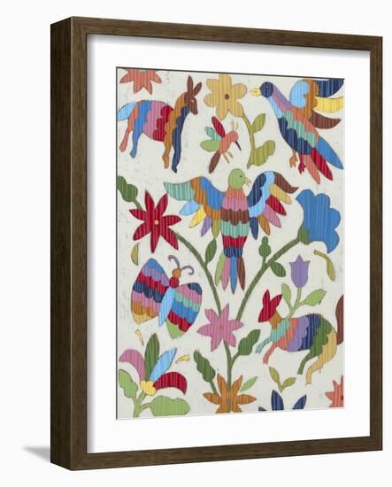 Otomi Embroidery II-Chariklia Zarris-Framed Art Print