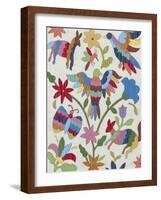 Otomi Embroidery II-Chariklia Zarris-Framed Art Print