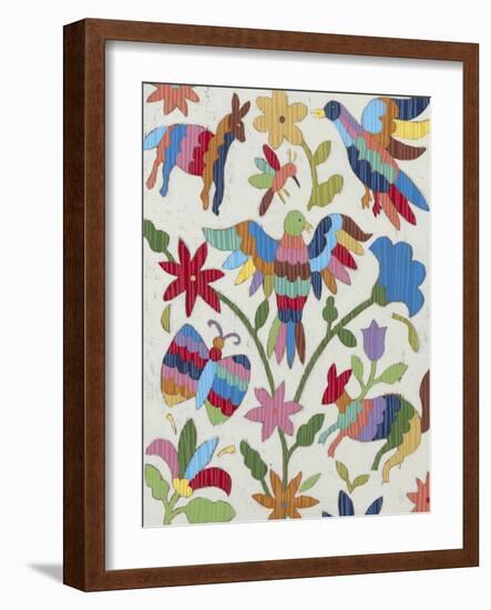 Otomi Embroidery II-Chariklia Zarris-Framed Art Print