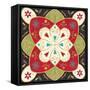 Otomi Holiday XI Black-Veronique Charron-Framed Stretched Canvas