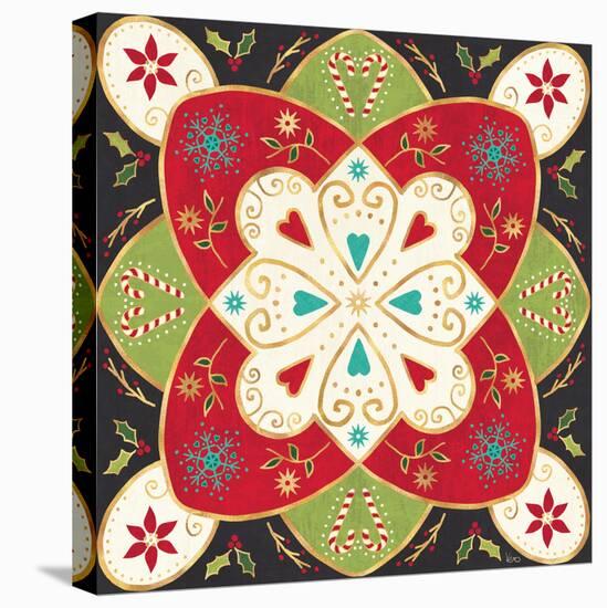 Otomi Holiday XI Black-Veronique Charron-Stretched Canvas