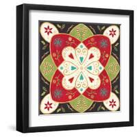 Otomi Holiday XI Black-Veronique Charron-Framed Art Print