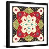 Otomi Holiday XI Black-Veronique Charron-Framed Art Print