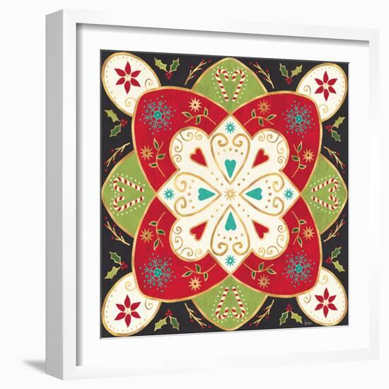 Otomi Holiday XI Black-Veronique Charron-Framed Art Print