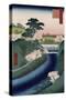 Otonashi River Dam-Utagawa Hiroshige-Stretched Canvas