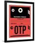 OTP Bucharest Luggage Tag I-NaxArt-Framed Art Print