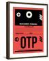 OTP Bucharest Luggage Tag I-NaxArt-Framed Art Print