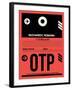 OTP Bucharest Luggage Tag I-NaxArt-Framed Art Print