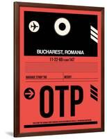 OTP Bucharest Luggage Tag I-NaxArt-Framed Art Print