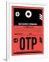 OTP Bucharest Luggage Tag I-NaxArt-Framed Art Print