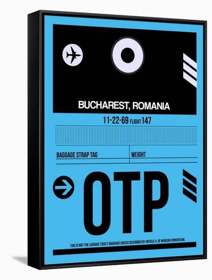 OTP Bucharest Luggage Tag II-NaxArt-Framed Stretched Canvas