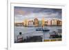 Otrobanda Ferry Terminal and Dutch Colonial Buildings on Handelskade Along Punda's Waterfront-Jane Sweeney-Framed Photographic Print