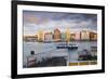 Otrobanda Ferry Terminal and Dutch Colonial Buildings on Handelskade Along Punda's Waterfront-Jane Sweeney-Framed Photographic Print