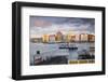 Otrobanda Ferry Terminal and Dutch Colonial Buildings on Handelskade Along Punda's Waterfront-Jane Sweeney-Framed Photographic Print