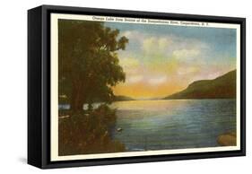 Otsego Lake, Susquehanna River, New York-null-Framed Stretched Canvas