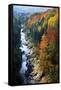 Ottauquechee River, Quechee Gorge, Quechee National Park, Vermont Usa-Fraser Hall-Framed Stretched Canvas