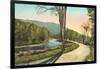 Ottauquechee River, Woodstock, Vermont-null-Framed Art Print