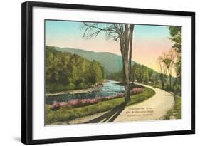 Ottauquechee River, Woodstock, Vermont-null-Framed Art Print