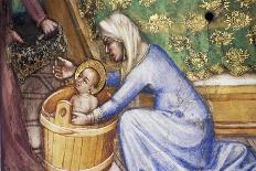 Birth of Mary, Detail from Fresco Cycle Stories of Virgin-Ottaviano Nelli-Giclee Print