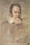 Portrait of Galileo Galilei (1564-1642) Astronomer and Physicist-Ottavio Mario Leoni-Framed Stretched Canvas