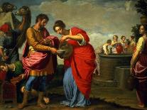 Rebecca and Eliezer at the Well - Ottavio Vannini (1585-1643). Oil on Canvas, C. 1626. Dimension :-Ottavio Vannini-Giclee Print