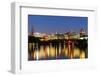 Ottawa at Night over River with Historical Architecture.-Songquan Deng-Framed Photographic Print