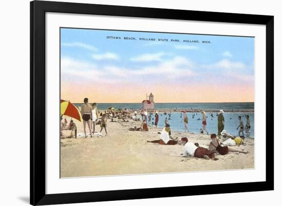 Ottawa Beach, Holland, Michigan-null-Framed Premium Giclee Print