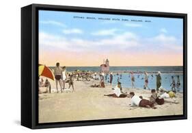 Ottawa Beach, Holland, Michigan-null-Framed Stretched Canvas