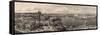 Ottawa Cityscape Panorama in the Day over River with Historical Architecture Black and White.-Songquan Deng-Framed Stretched Canvas