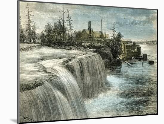 Ottawa Falls Canada 1873-null-Mounted Giclee Print