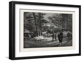 Ottawa, Government House, from Skating Pond, Canada, Nineteenth Century-null-Framed Giclee Print