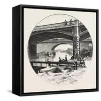 Ottawa, Head of the Locks, Rideau Canal, Canada, Nineteenth Century-null-Framed Stretched Canvas