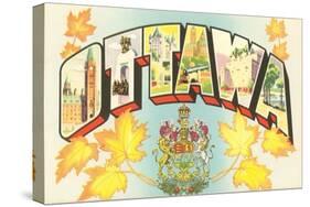 Ottawa, Large Letters-null-Stretched Canvas